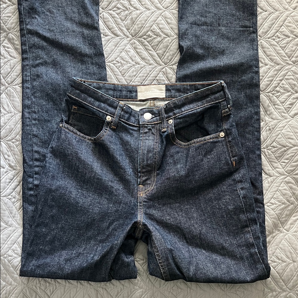 Everlane High Rise Straight Indigo Denim 26